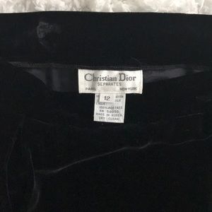 Christian Dior velvet  full length skirt✨